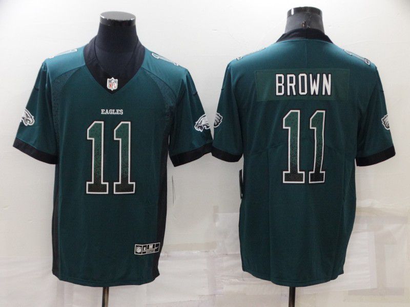 Men Philadelphia Eagles #11 Brown Green 2022 Nike Drift Fashion Color Rush Limited NFL Jersey->philadelphia eagles->NFL Jersey
